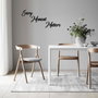 Wallity Every Moment Matters - Escultura de pared de madera negra 25 x 15 cm